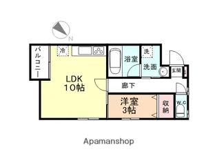 光風荘【2階】の間取り