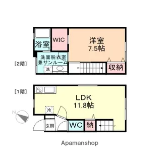 FLATS A【1号室】の間取り