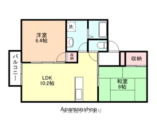 八尾コーポ【B202号室】の間取り