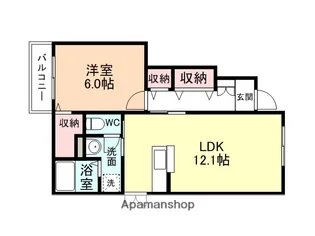 SKY VIEW Ⅲ【2階】の間取り