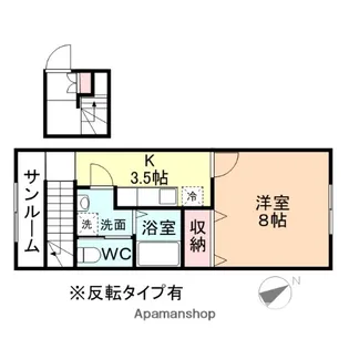 アバンティ上田島【2階】の間取り