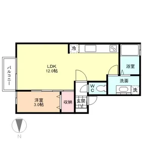 グレース婦中【1階】の間取り
