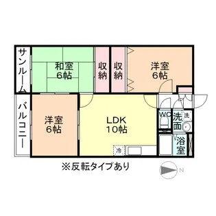 ファミールひらい【2階】の間取り