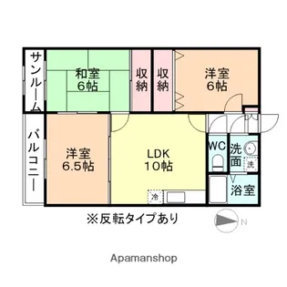 セレーヌ赤田【2階】の間取り