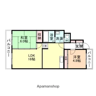 ザ・セイントハウスイズミ【2階】の間取り