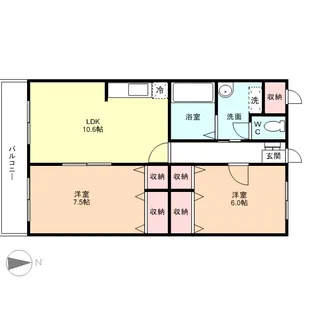 J・フローレンス【3階】の間取り