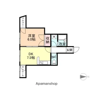 メゾン・ド・ラポール梅沢町【3階】の間取り