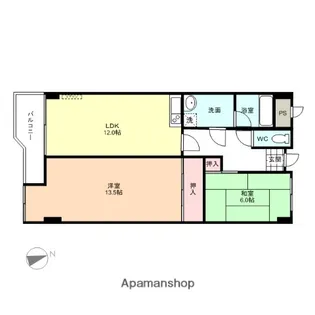プレジデント高陽【4階】の間取り