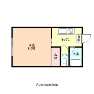 アルカディア五福【2階】の間取り