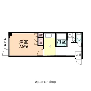 富山県富山市諏訪川原2丁目【マンション】の間取り