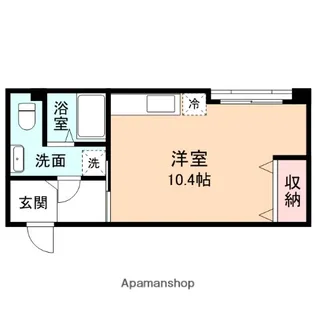 AXIS石金【202号室】の間取り
