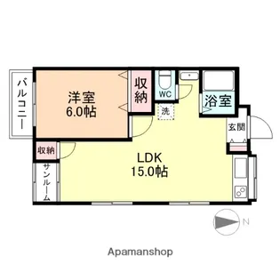 アーバンハイム牛島【201号室】の間取り