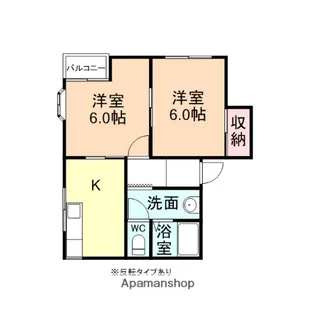 富山県富山市金山新東【アパート】の間取り