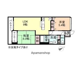 エグゼ富山【1005号室】の間取り
