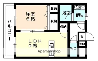 ク・レイン奥田【302号室】の間取り