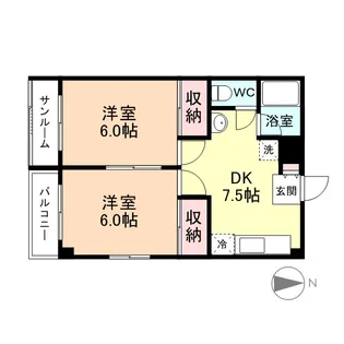 メゾン・ド・ティファニー【2階】の間取り