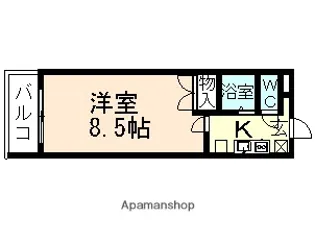 アビテ住吉【4階】の間取り
