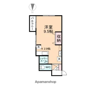 ラフィネ今木【405号室】の間取り