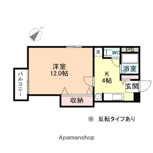 クロスシャローズTOA【2階】の間取り