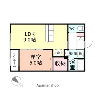 ブランネージュ【1階】の間取り