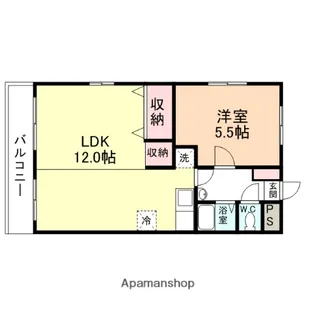 ジョイナス四ツ葉町 B棟【4階】の間取り