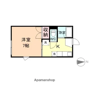 アメニティ久方【105号室】の間取り