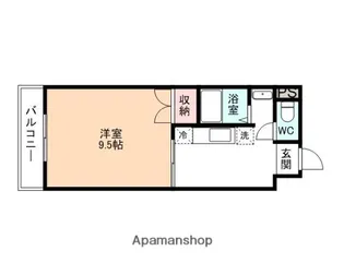 富山県富山市古沢【マンション】の間取り
