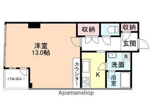 ユー堀川ビル【4階】の間取り