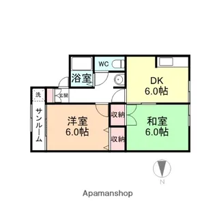ベルクレージュ・FUJINAGA D棟【205号室】の間取り
