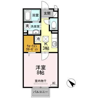 ジュネス下新【1階】の間取り