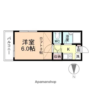 サンレオ花園【2階】の間取り