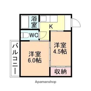 コーポ三和【301号室】の間取り