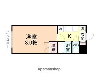スターコート神通【3階】の間取り