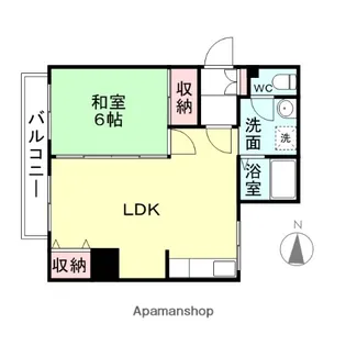 岩田第二コーポ【301号室】の間取り