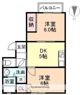 らん村伊3【103号室】の間取り