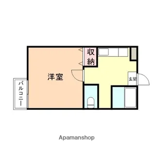富山県富山市安養坊【マンション】の間取り