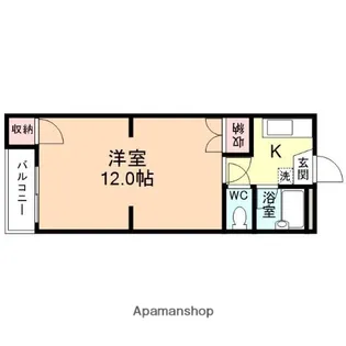 サニーハイツ富岡【1階】の間取り