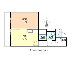 リュミエ白銀【702号室】の間取り