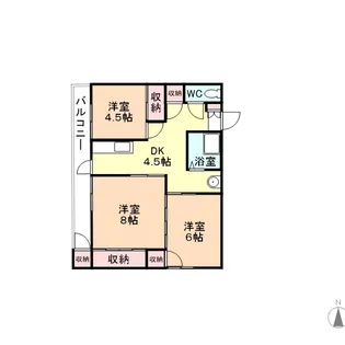 弥生マンション【303号室】の間取り