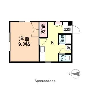 ハイツ長柄【3階】の間取り