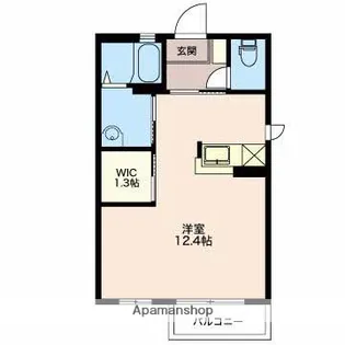パルモシャリテ【1階】の間取り