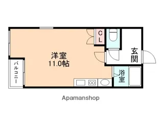 さくらハイツ中川原【1階】の間取り