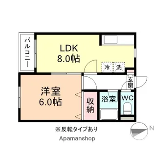 グリーンハイムユー&ユー【1階】の間取り