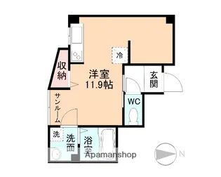 ナチュラルヴィレッジ シティ丸の内【3階】の間取り