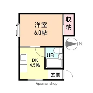 メゾン奥田本町【101号室】の間取り