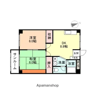 グリーンヒルズ【1階】の間取り