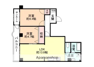 ビルトマンション西宮【5階】の間取り