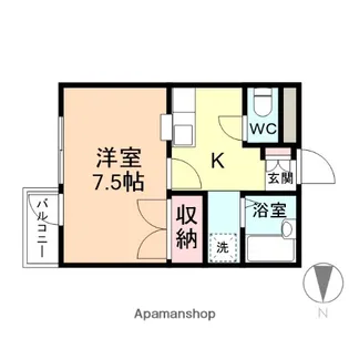 ムーブルミウラ【3階】の間取り