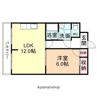 メゾン・ドゥ・ヴァン上赤江【2階】の間取り
