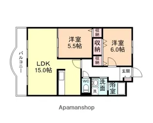 HEARTFUL CLAIR【1階】の間取り